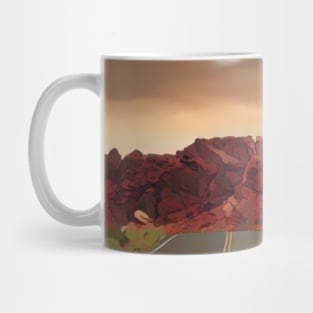 Winding Desert Road Mug